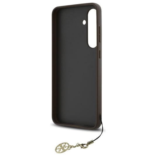 Pouzdro pro Samsung Galaxy S24 FE S721, Guess, 4G Charm, Hnědá