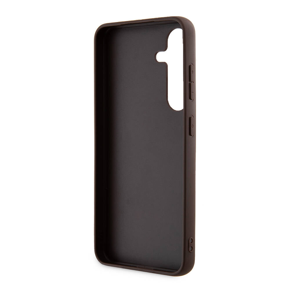 Pouzdro pro Samsung Galaxy S24+ S926, Guess, 4G Triangle Logo, Bílá