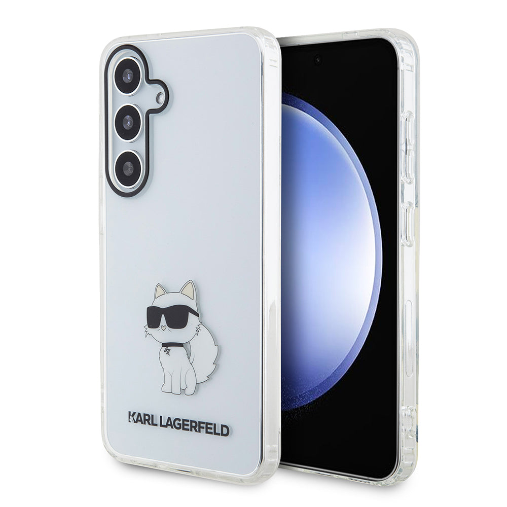 Pouzdro pro Samsung Galaxy S24+ S926, Karl Lagerfeld, IML Luxury Choupette, Průhledné