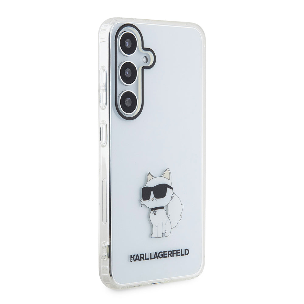 Pouzdro pro Samsung Galaxy S24+ S926, Karl Lagerfeld, IML Luxury Choupette, Průhledné