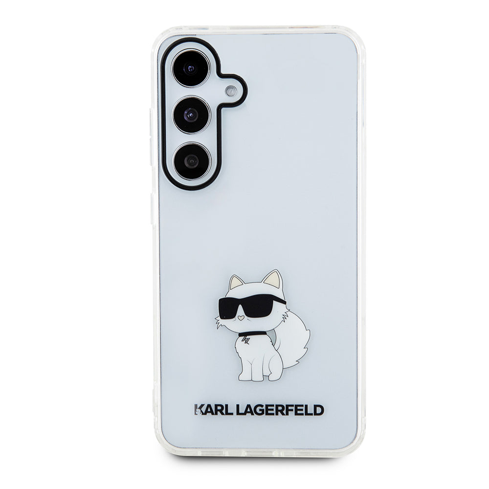 Pouzdro pro Samsung Galaxy S24+ S926, Karl Lagerfeld, IML Luxury Choupette, Průhledné