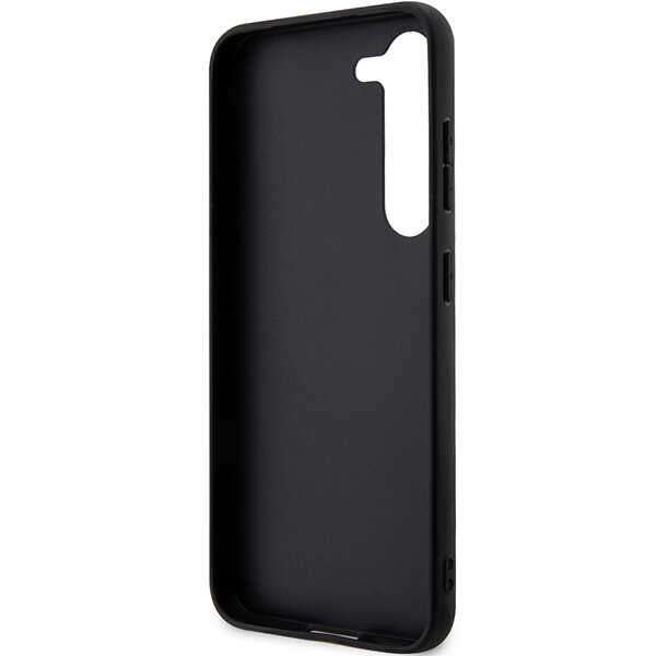 Pouzdro pro Samsung Galaxy S24+ S926, Karl Lagerfeld, Saffiano Monogram Metal Logo, Černá
