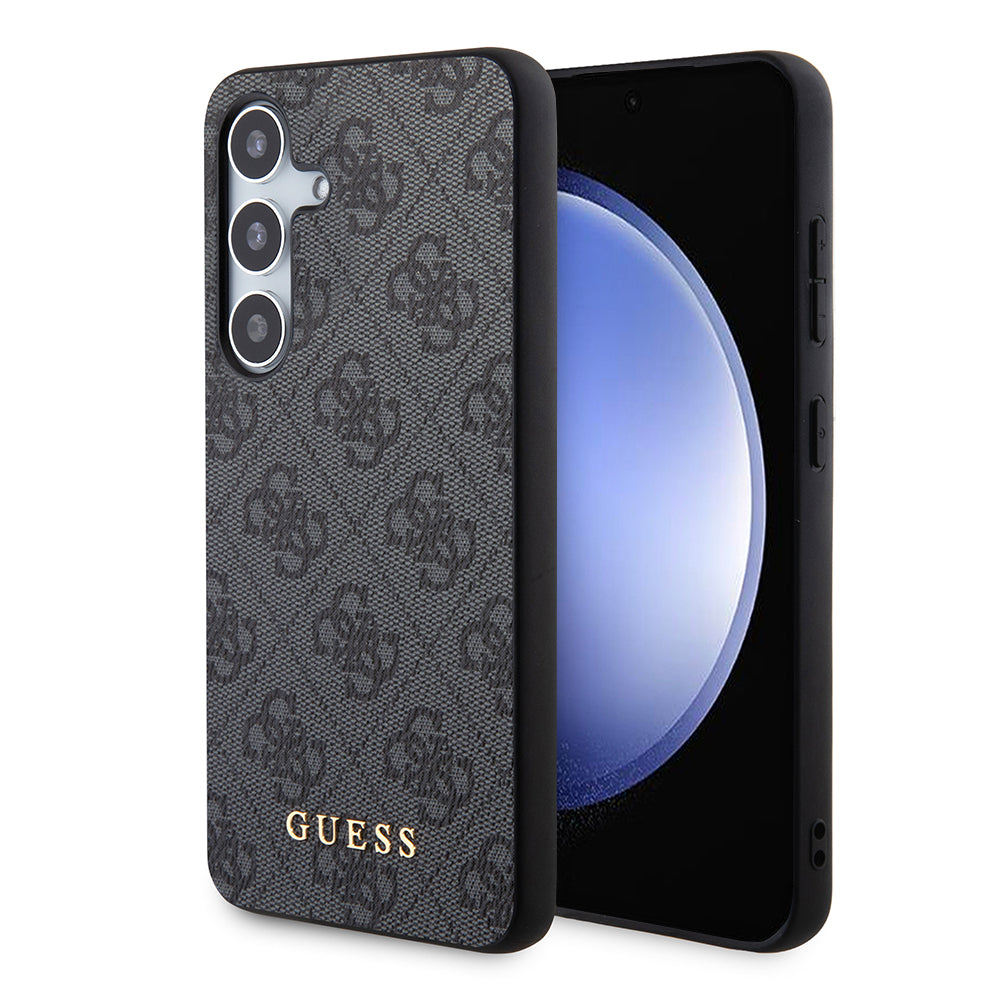 Pouzdro pro Samsung Galaxy S24 S921, Guess, 4G Metal Gold Logo, Černá