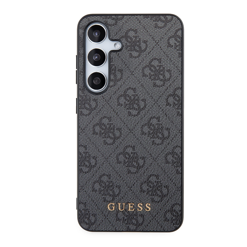 Pouzdro pro Samsung Galaxy S24 S921, Guess, 4G Metal Gold Logo, Černá