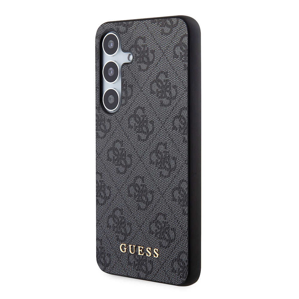 Pouzdro pro Samsung Galaxy S24 S921, Guess, 4G Metal Gold Logo, Černá