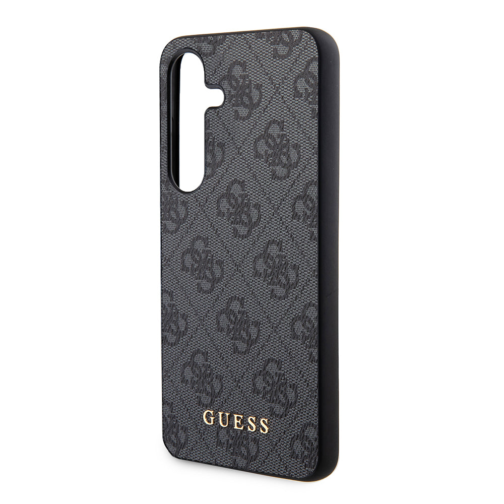 Pouzdro pro Samsung Galaxy S24 S921, Guess, 4G Metal Gold Logo, Černá