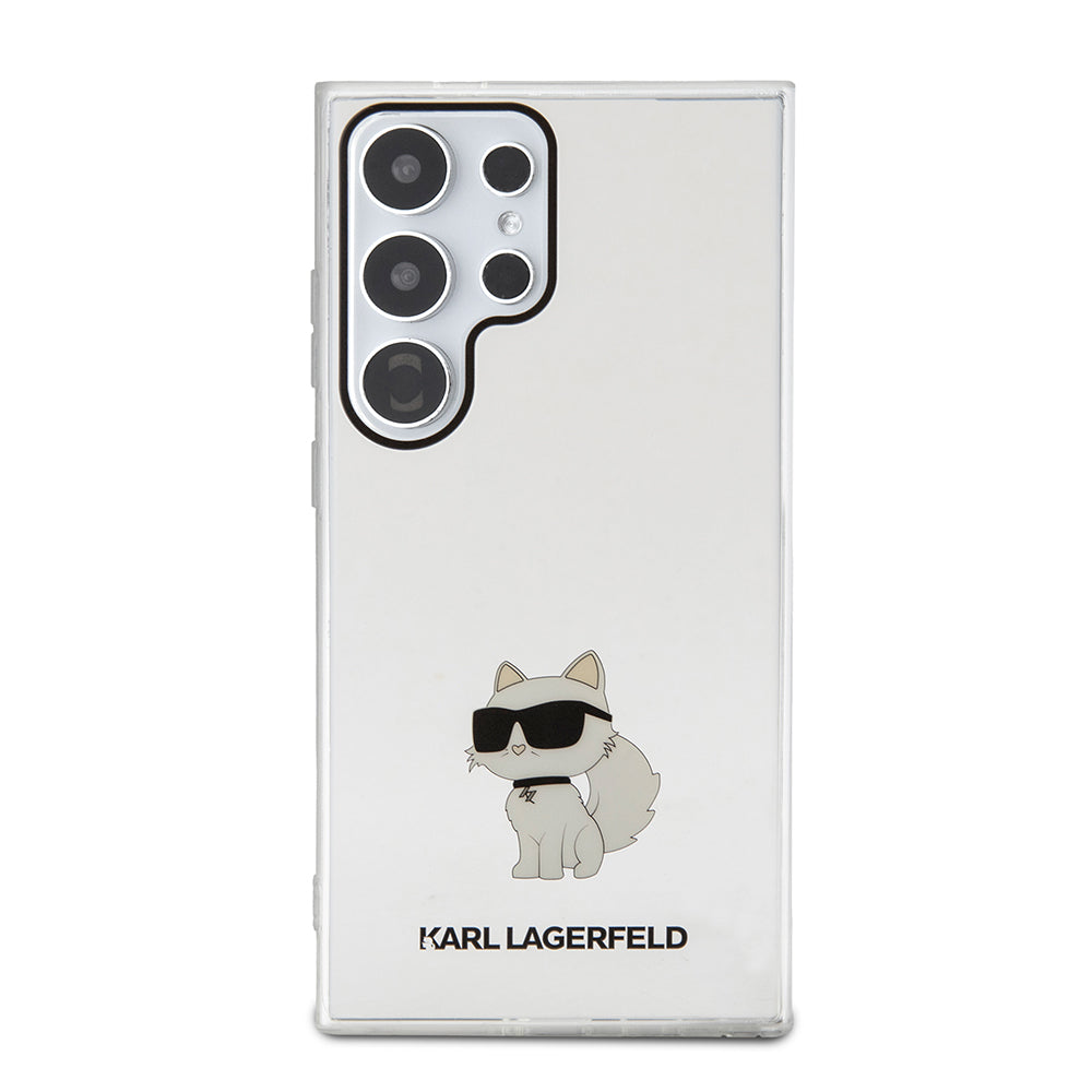 Pouzdro pro Samsung Galaxy S24 Ultra S928, Karl Lagerfeld, IML Luxury Choupette, Průhledné