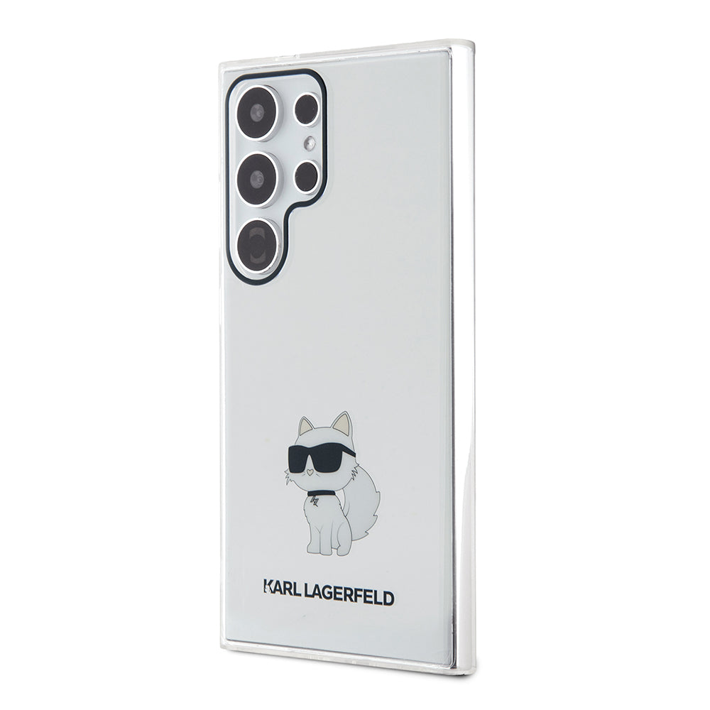 Pouzdro pro Samsung Galaxy S24 Ultra S928, Karl Lagerfeld, IML Luxury Choupette, Průhledné