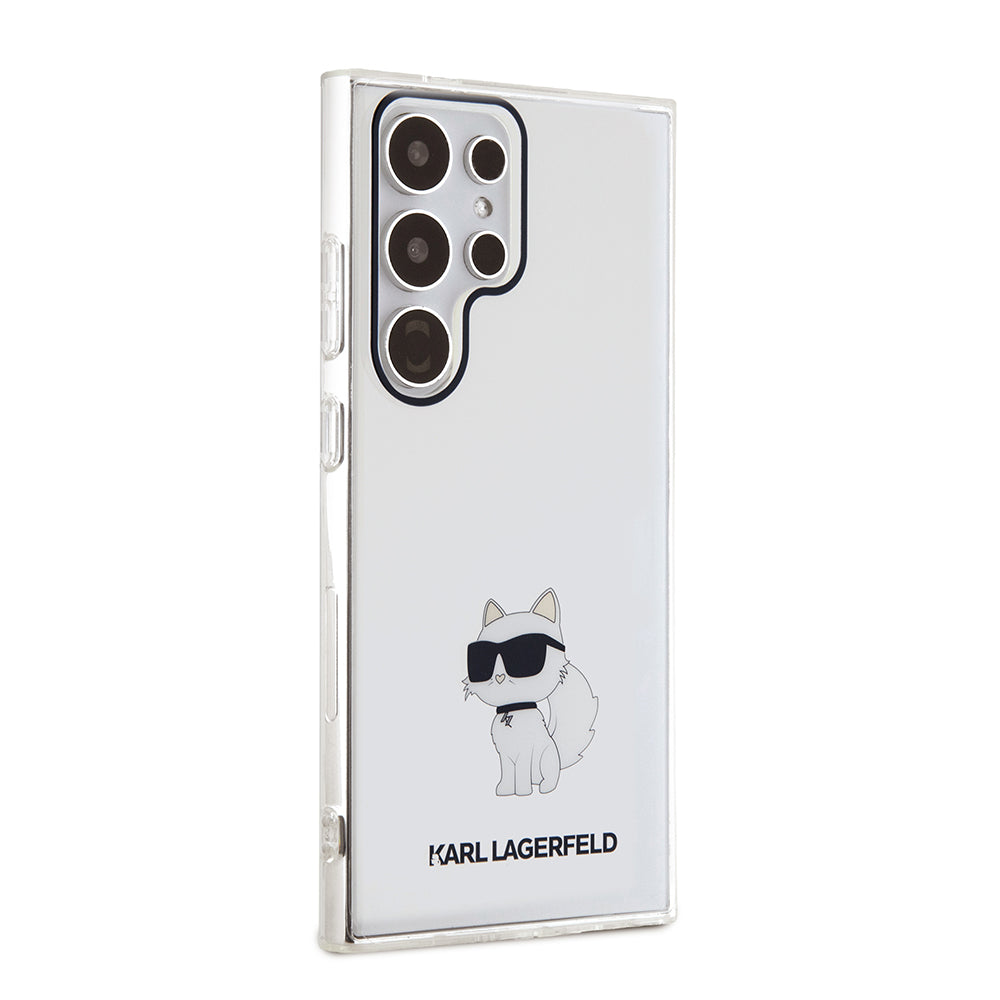 Pouzdro pro Samsung Galaxy S24 Ultra S928, Karl Lagerfeld, IML Luxury Choupette, Průhledné