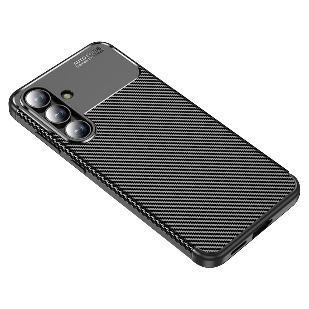 Pouzdro pro Samsung Galaxy S25 FE, Techsuit, CarbonFiber, Černé