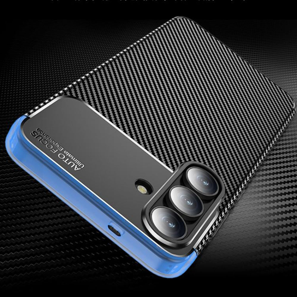 Pouzdro pro Samsung Galaxy S25 FE, Techsuit, CarbonFiber, Černé
