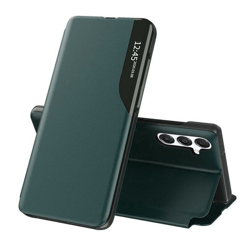 Pouzdro pro Samsung Galaxy S25 FE, Techsuit, eFold, Tmavě zelená
