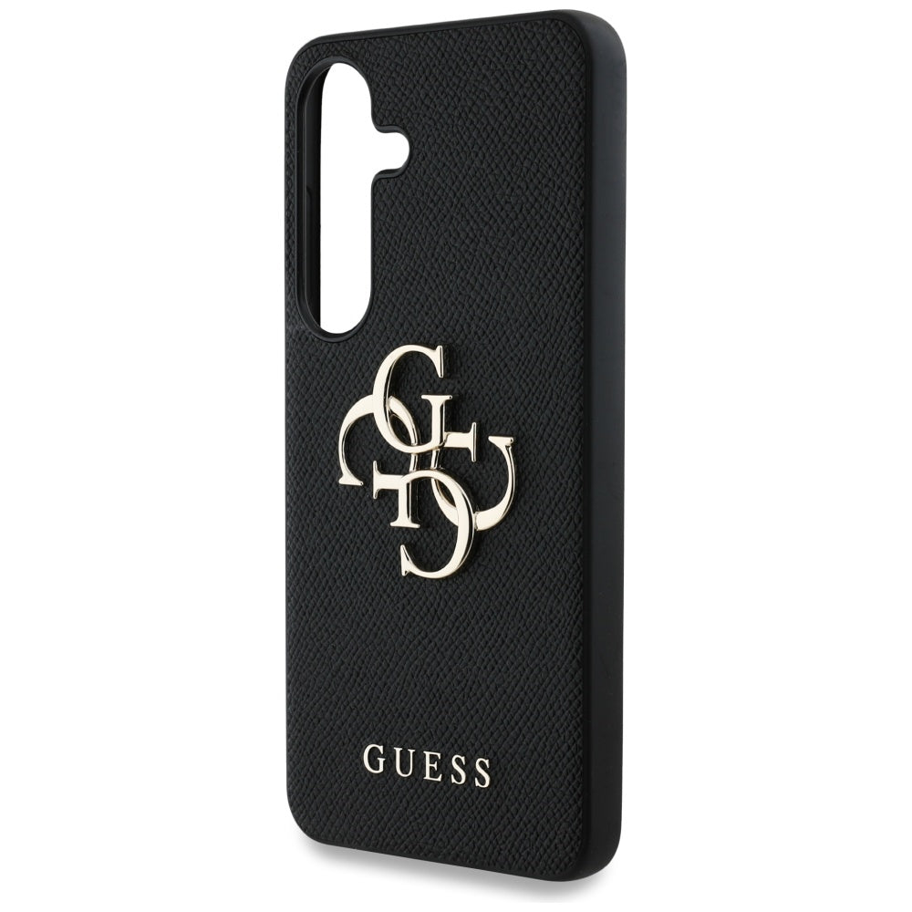 Pouzdro pro Samsung Galaxy S25+ S936, Guess, 4G Grained Big and Classic Logo, Černá