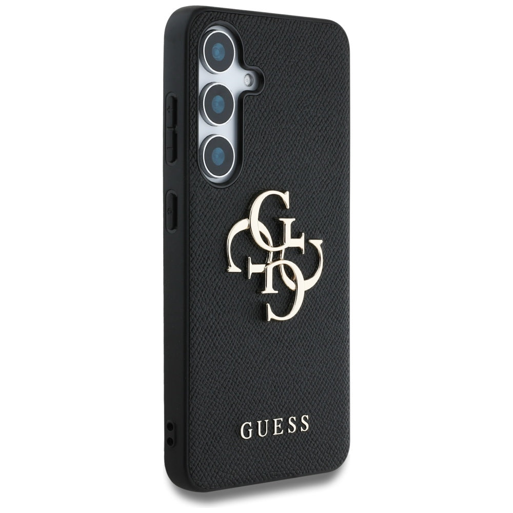 Pouzdro pro Samsung Galaxy S25+ S936, Guess, 4G Grained Big and Classic Logo, Černá
