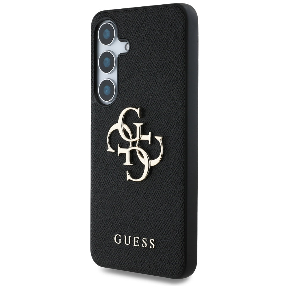 Pouzdro pro Samsung Galaxy S25+ S936, Guess, 4G Grained Big and Classic Logo, Černá
