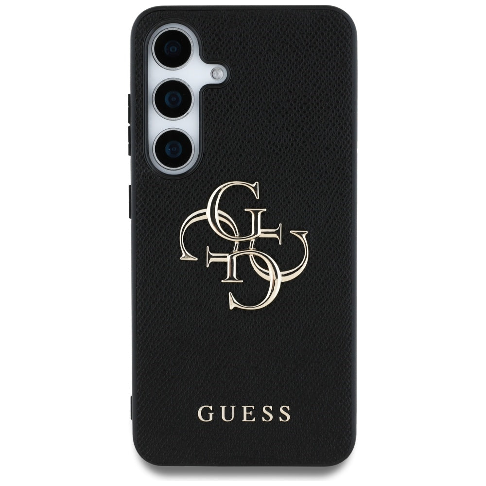 Pouzdro pro Samsung Galaxy S25+ S936, Guess, 4G Grained Big and Classic Logo, Černá
