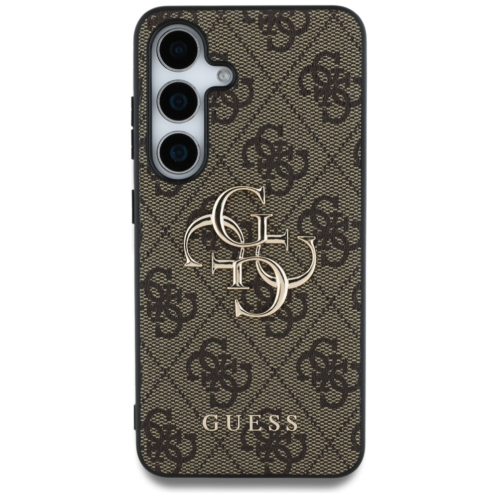 Pouzdro pro Samsung Galaxy S25 S931, Guess, 4G Big Logo, hnědá