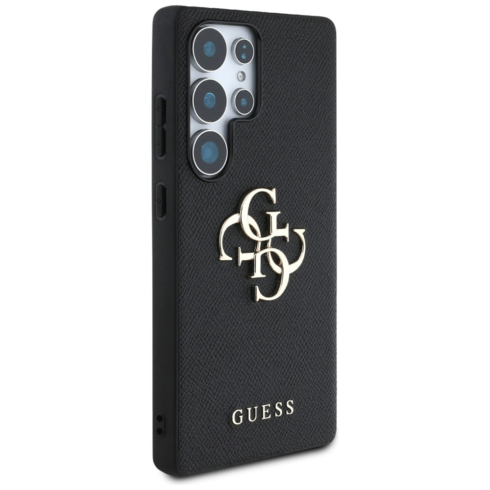 Pouzdro pro Samsung Galaxy S25 Ultra S938, Guess, 4G Grained Big and Classic Logo, Černá