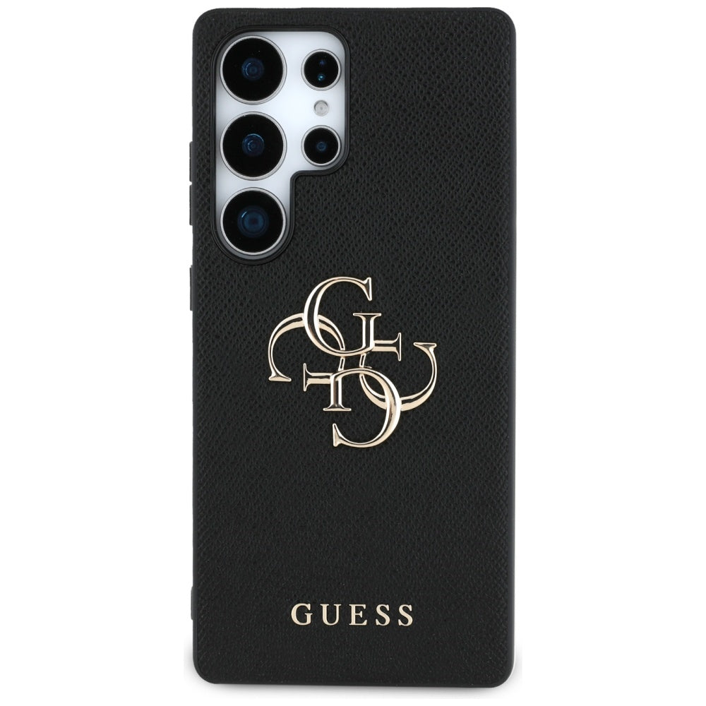Pouzdro pro Samsung Galaxy S25 Ultra S938, Guess, 4G Grained Big and Classic Logo, Černá
