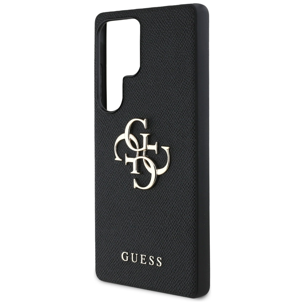 Pouzdro pro Samsung Galaxy S25 Ultra S938, Guess, 4G Grained Big and Classic Logo, Černá