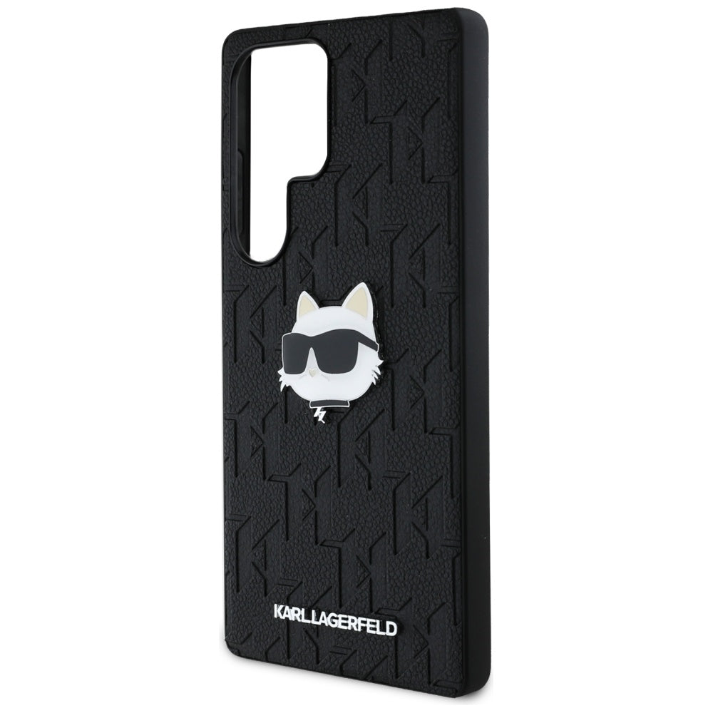 Pouzdro pro Samsung Galaxy S25 Ultra S938, Karl Lagerfeld, Monogram Choupette's Head, Černá