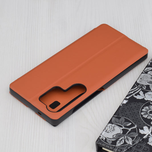 Pouzdro pro Samsung Galaxy S25 Ultra S938, Techsuit, eFold, Oranžové