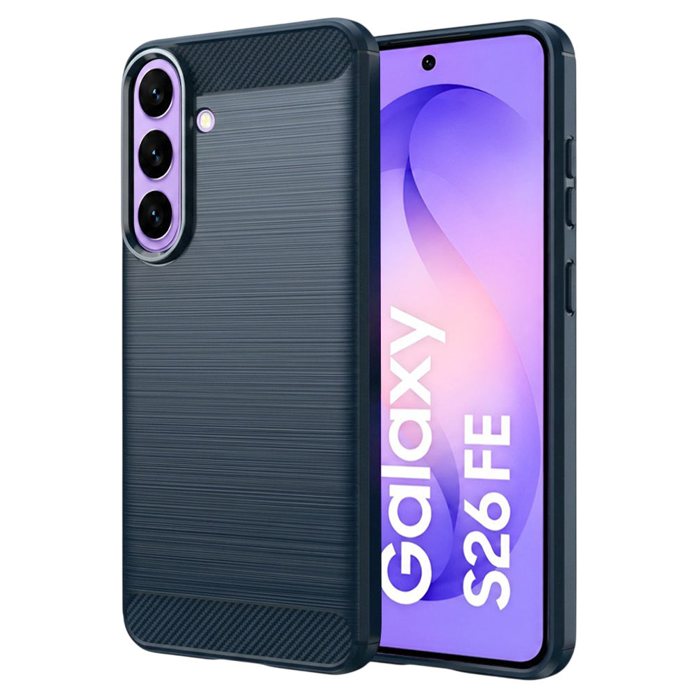 Pouzdro pro Samsung Galaxy S26 FE S741 / S25 FE, Techsuit, Carbon, Modré