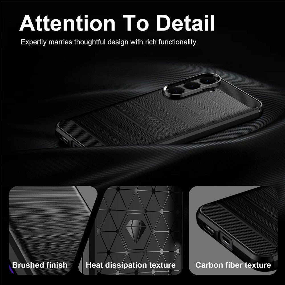 Pouzdro pro Samsung Galaxy S26 FE S741 / S25 FE, Techsuit, Carbon, Modré
