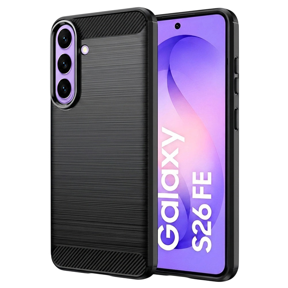 Pouzdro pro Samsung Galaxy S26 FE S741 / S25 FE, Techsuit, Carbon, Černé