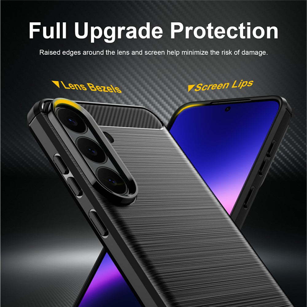 Pouzdro pro Samsung Galaxy S26 FE S741 / S25 FE, Techsuit, Carbon, Černé