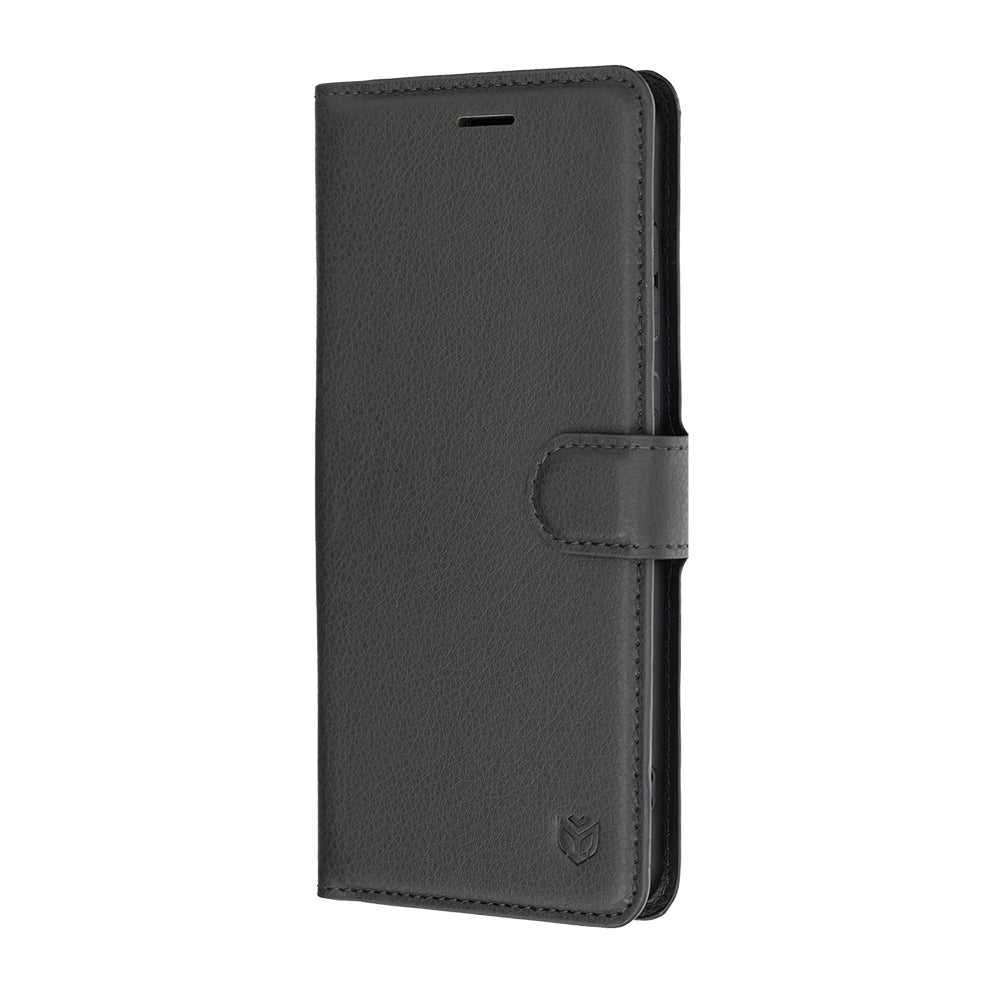 Pouzdro pro Samsung Galaxy S26 FE S741 / S25 FE, Techsuit, kožené folio, černé