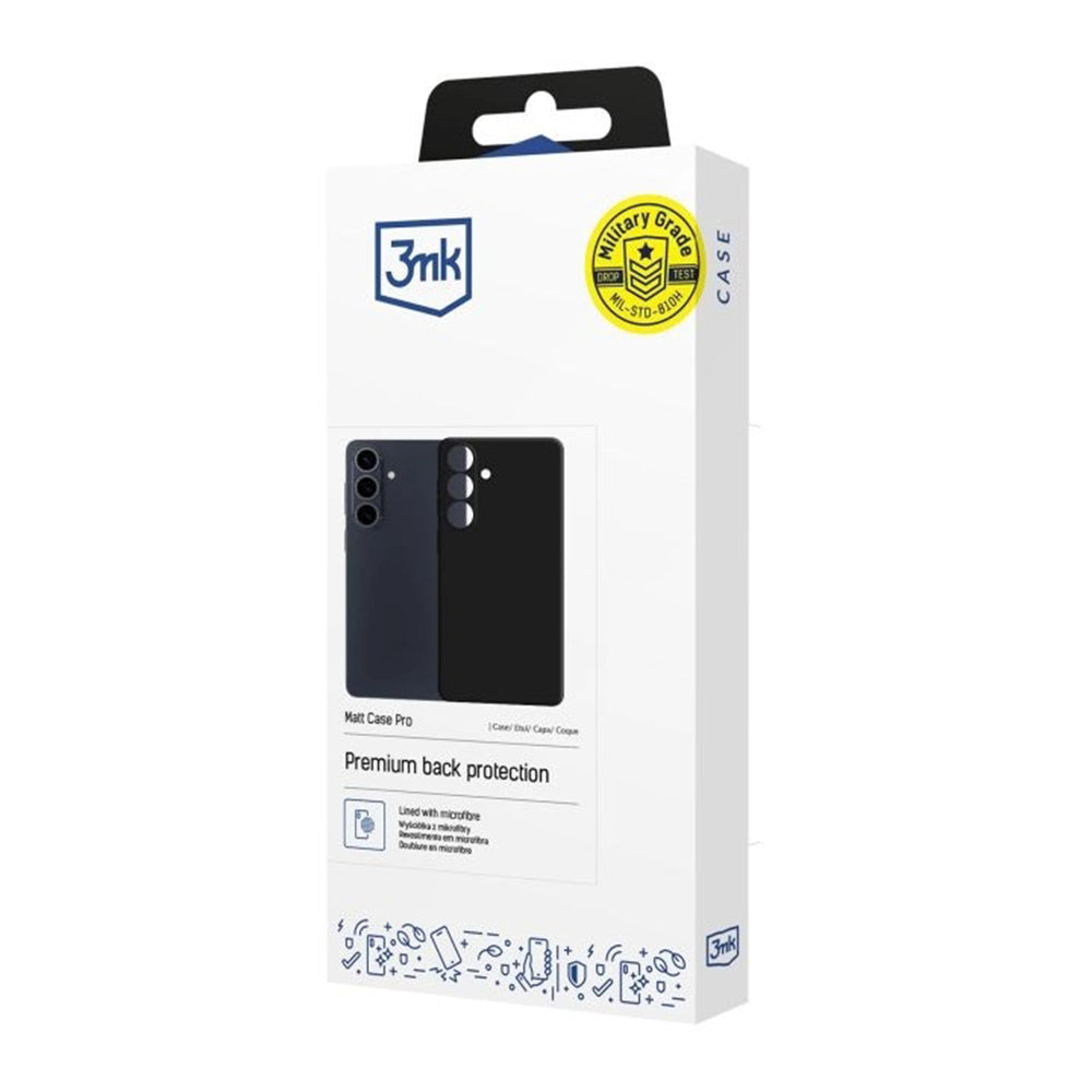 Pouzdro pro Samsung Galaxy S26 Plus S947, 3MK, Pro, Matně černé
