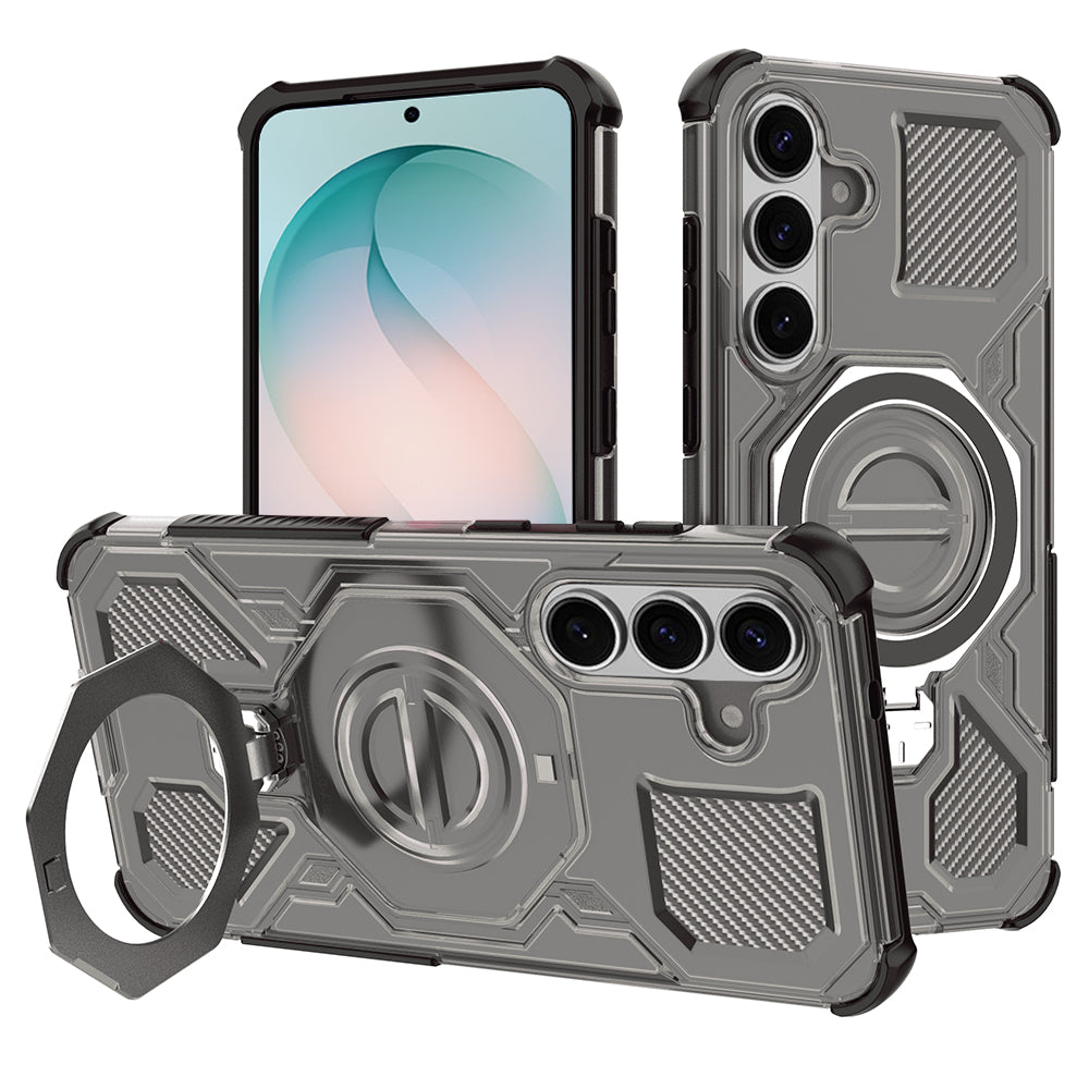 Pouzdro pro Samsung Galaxy S26 Plus S947, Techsuit, Carbon Shield Pro, Kouřové