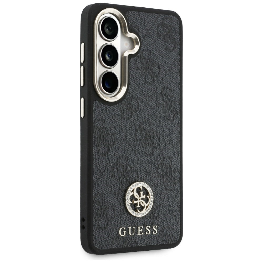 Pouzdro pro Samsung Galaxy S26 S942, GUESS, 4G Big Rhinestone Triangle Strap, Černá