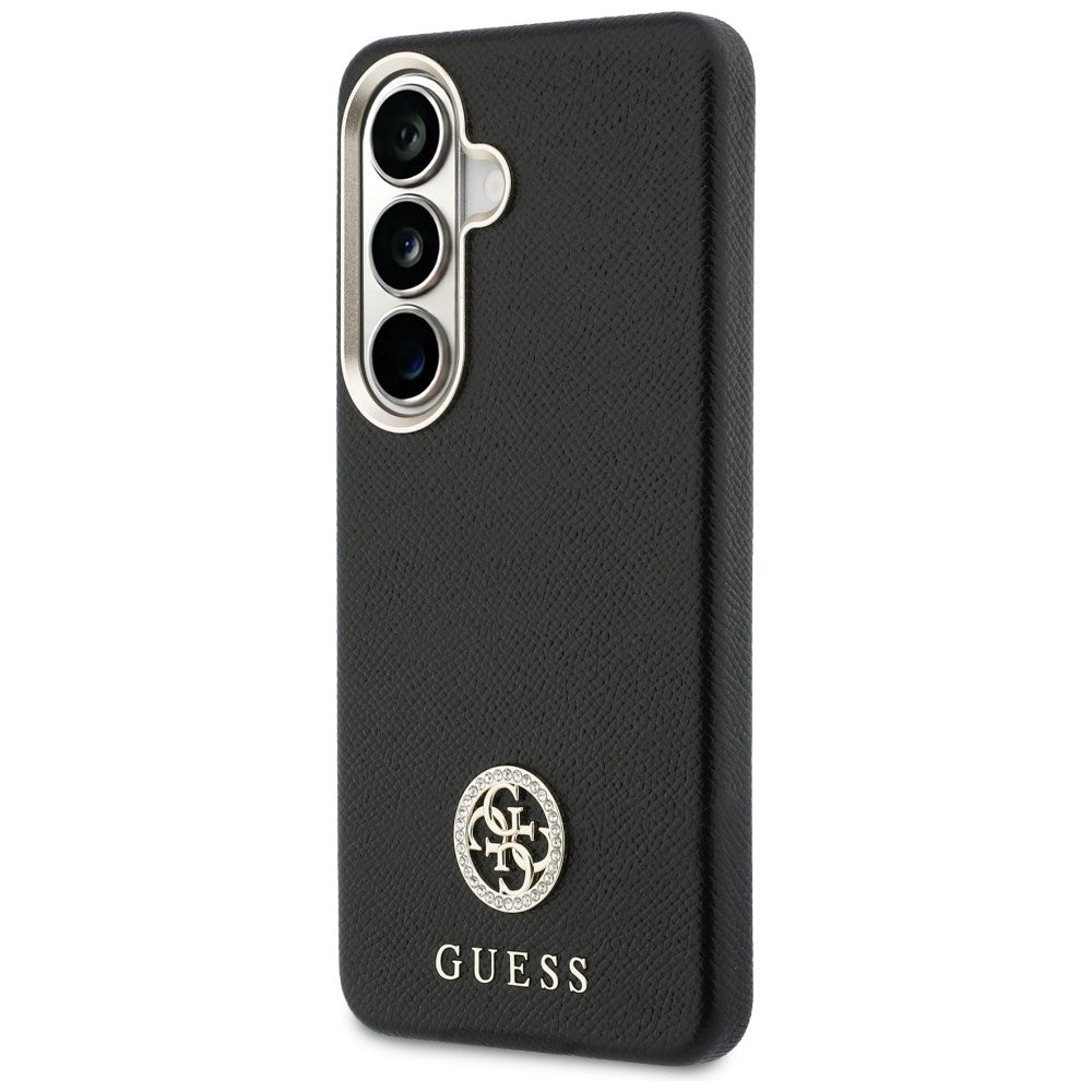 Pouzdro pro Samsung Galaxy S26 S942, Guess, Rhinestone Round Logo, Černá