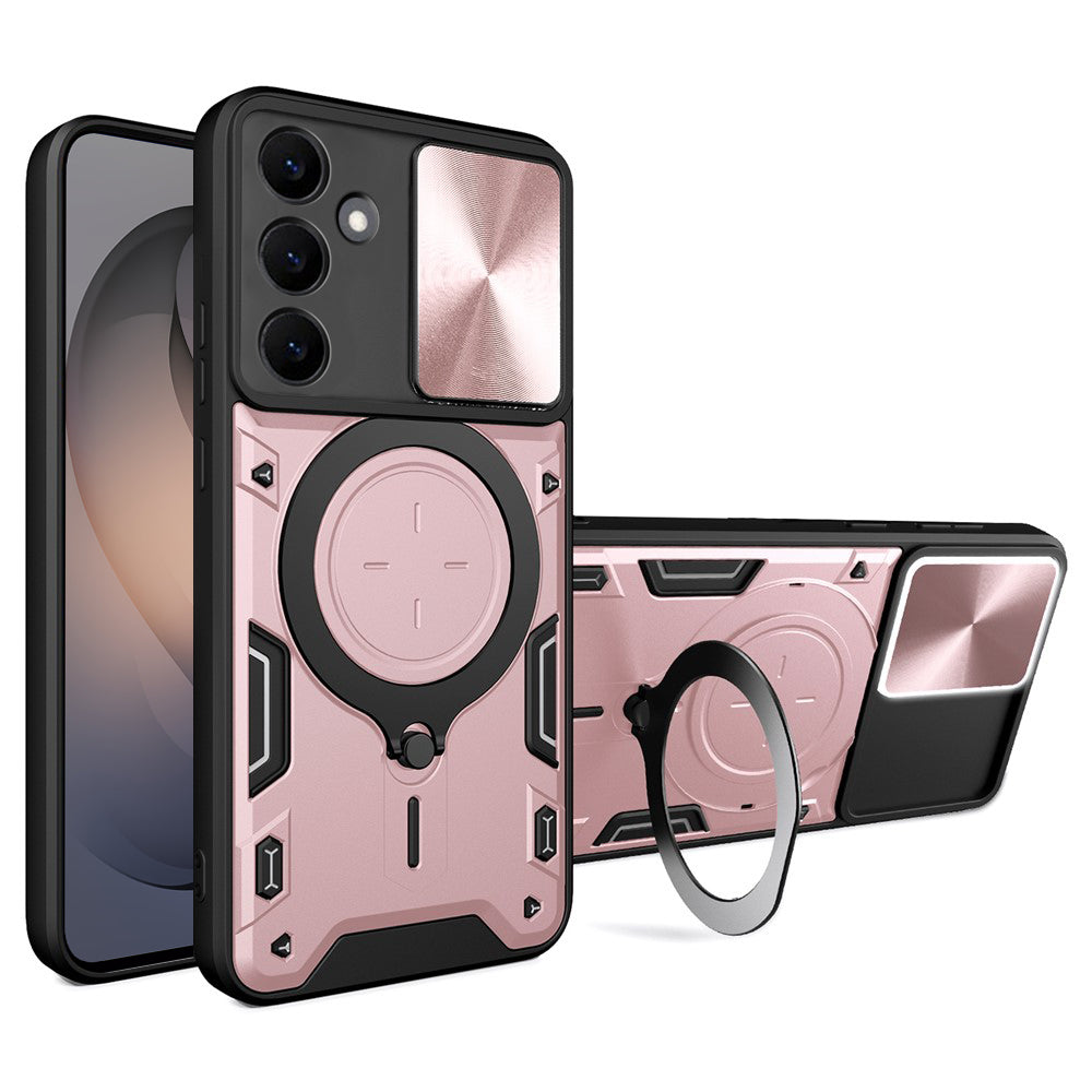 Pouzdro pro Samsung Galaxy S26 S942, Techsuit, CamGuard Pro, Růžově zlaté