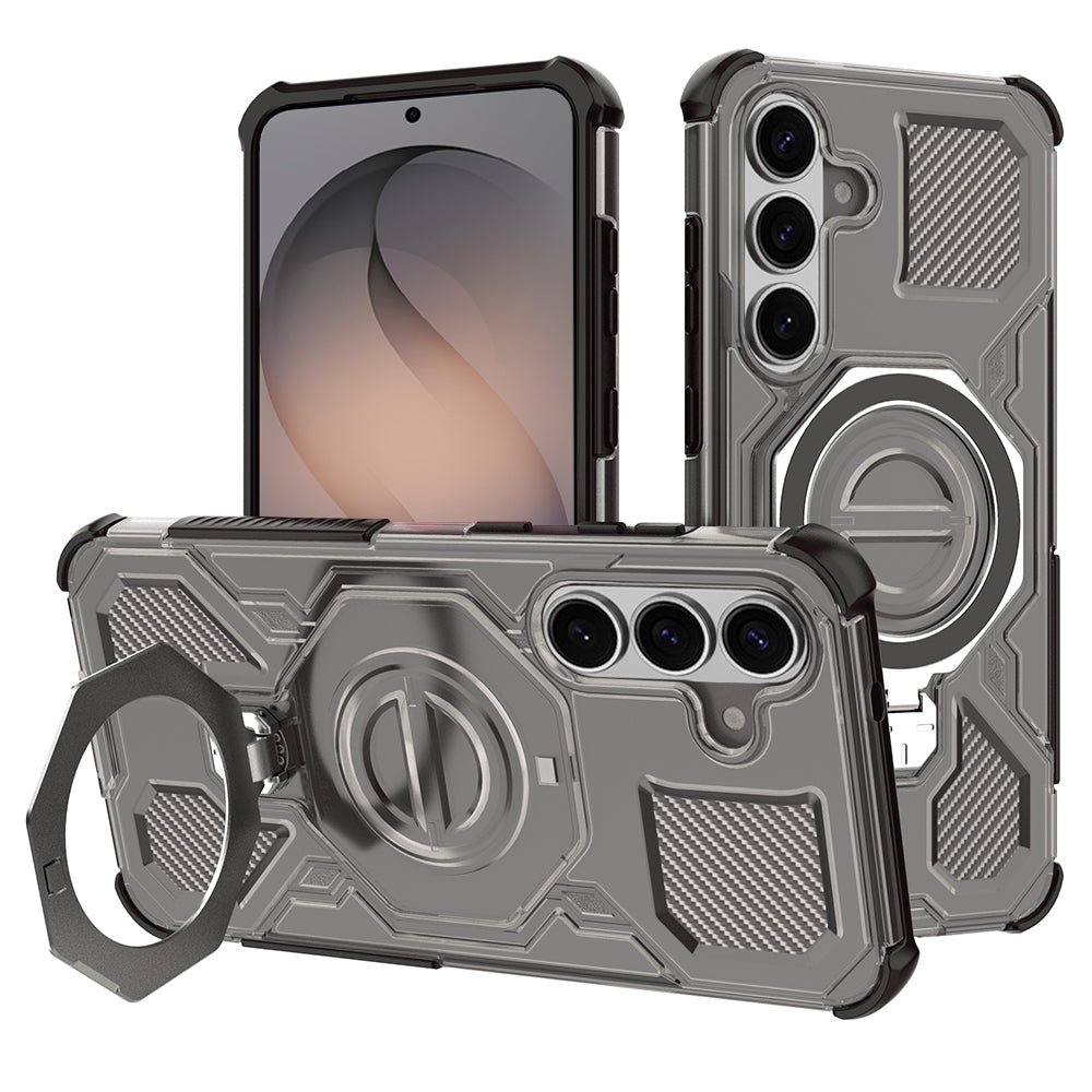 Pouzdro pro Samsung Galaxy S26 S942, Techsuit, Carbon Shield Pro, Kouřové