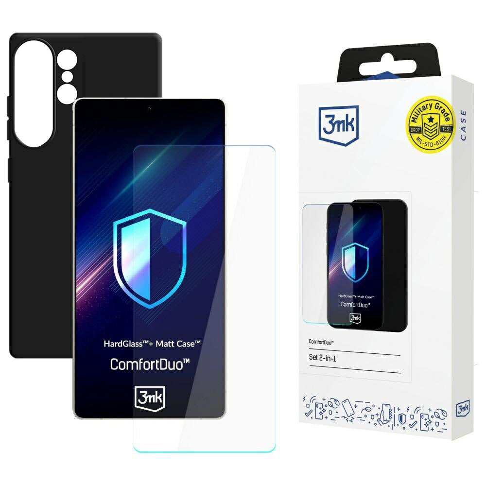 Pouzdro pro Samsung Galaxy S26 Ultra S948, 3MK, ComfortDuo, Černé