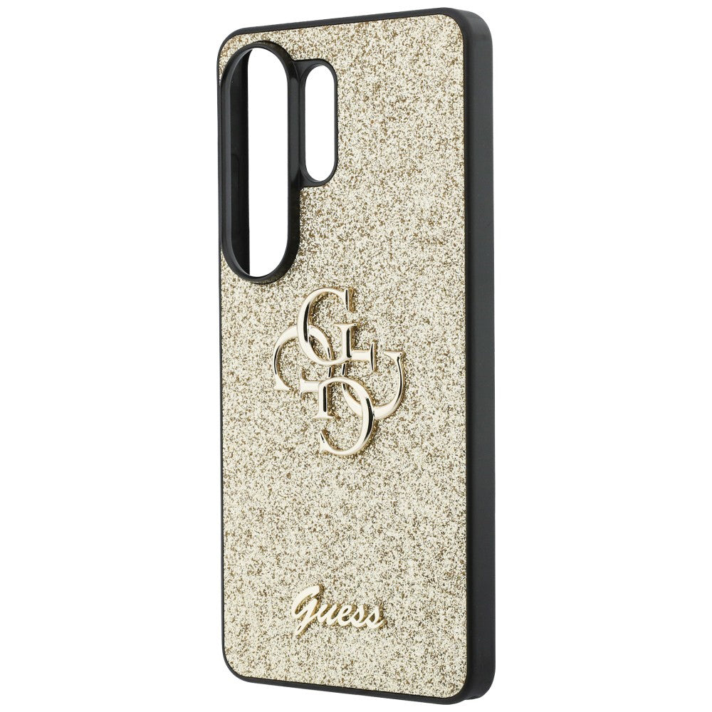 Pouzdro pro Samsung Galaxy S26 Ultra S948, Guess, Fixed Glitter Big 4G Metal Frame, Zlaté