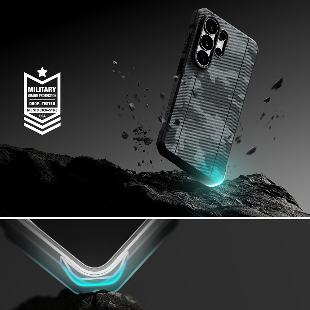 Pouzdro pro Samsung Galaxy S26 Ultra S948, Ringke, Onyx A, Camouflage