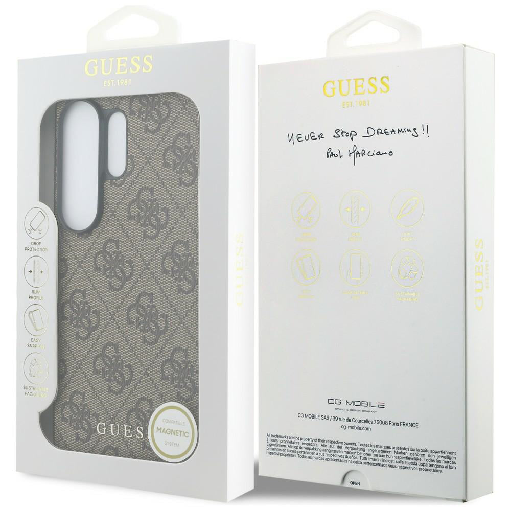Pouzdro pro Samsung Galaxy S26 Ultra S948, Guess, 4G Classic Logo Charm, Hnědá