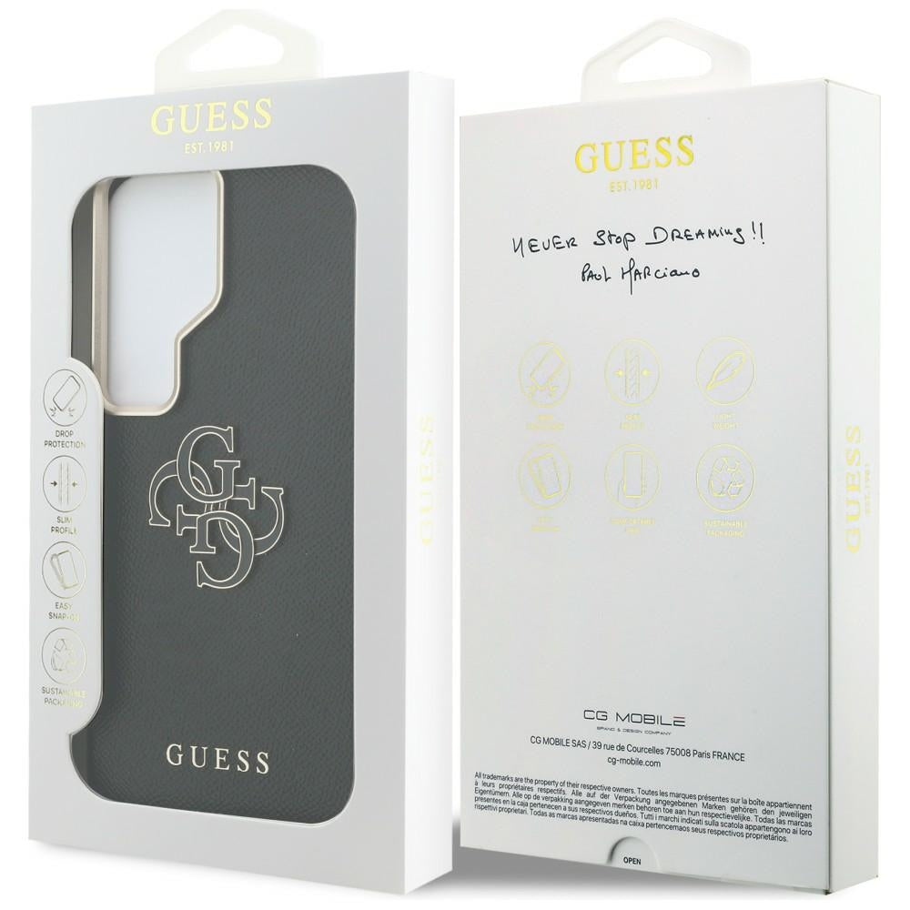 Pouzdro pro Samsung Galaxy S26 Ultra S948, Guess, 4G Grained Big and Classic Logo, černé