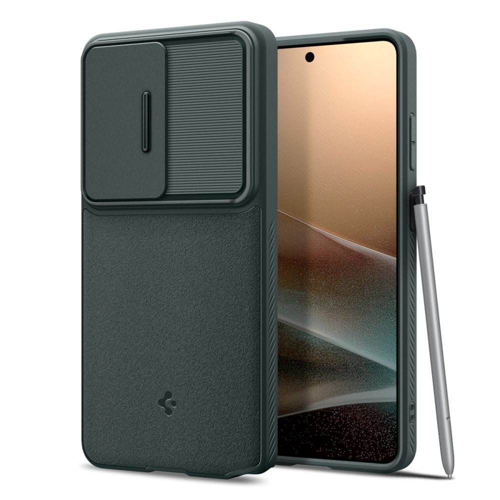 Pouzdro pro Samsung Galaxy S26 Ultra S948, Spigen, Optik Armor, Zelená ACS10688