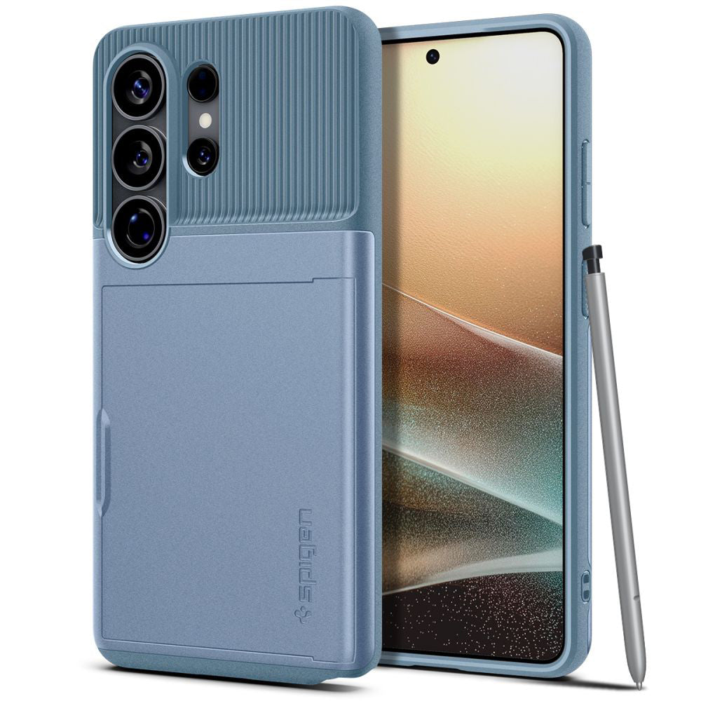 Pouzdro pro Samsung Galaxy S26 Ultra S948, Spigen, Slim Armor CS, Modrá ACS11225