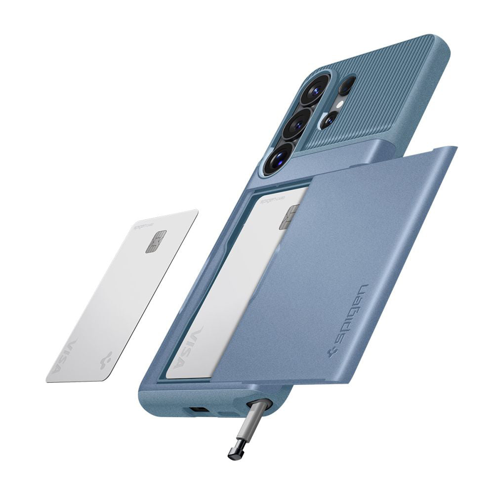 Pouzdro pro Samsung Galaxy S26 Ultra S948, Spigen, Slim Armor CS, Modrá ACS11225
