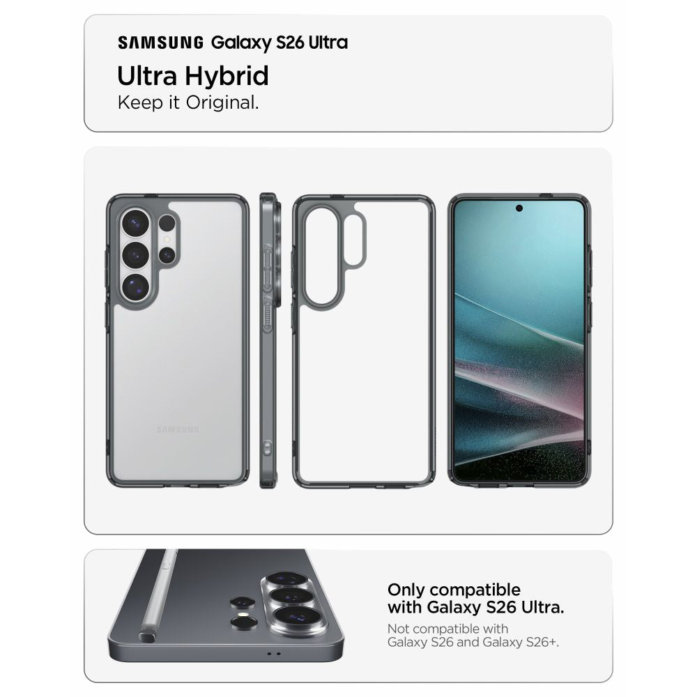 Pouzdro pro Samsung Galaxy S26 Ultra S948, Spigen, Ultra Hybrid, Kouřové