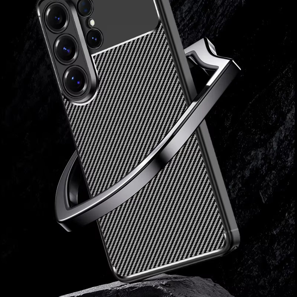 Pouzdro pro Samsung Galaxy S26 Ultra S948, Techsuit, CarbonFiber, Černá