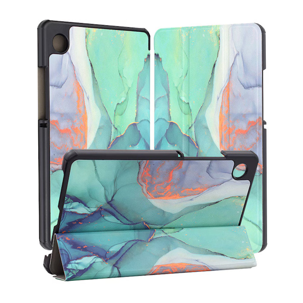 Pouzdro pro Samsung Galaxy Tab A11+ / Tab A9+, Techsuit, FoldPro Green Time, vícebarevné