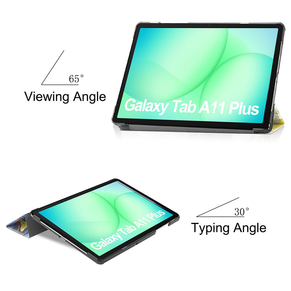 Pouzdro pro Samsung Galaxy Tab A11+ / Tab A9+, Techsuit, FoldPro Starry Night, vícebarevné