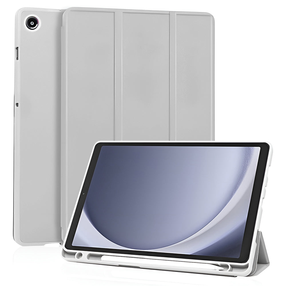 Pouzdro pro Samsung Galaxy Tab A11 / Tab A9, Techsuit, Flex Trifold New Model, Šedé